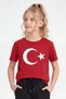 Single Atatürk, Signature and Flag Printed Short Sleeve Unisex Kids T-Shirt - 6