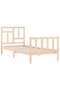 Bed frame with headboard 3FT, single, solid wood - 5