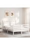4FT Bed Frame with Headboard, Small Double, Solid Wood - 3