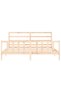 Bed frame with headboard 200x200 cm, solid pine wood - 6
