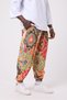 Unisex Street Style Printed Wrinkled Sports Baggy Trousers - 2