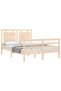 Bed frame with headboard, 120x200 cm, solid wood - 4