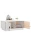 Coffee table, white, 80x50x35 cm, solid pine wood - 5