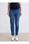 Rmz Gi̇yi̇m Farkiyla Abdominal Panel Slim Mom Maternity Jean Pants - 2