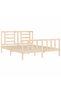 Bed frame with headboard, solid wood, king size 5FT - 5