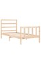 Bed frame with headboard, 90x190 cm, solid wood - 5