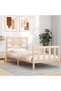 Bed frame with headboard 3FT, single, solid wood - 4