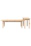 Coffee table set, 2 pieces, solid pine wood - 5