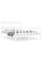 Bed frame with headboard, white, 160x200 cm, solid wood - 2