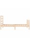 Bed frame with headboard, 90x190 cm, solid wood - 7