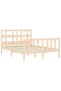 4FT Bed Frame with Headboard, Small Double, Solid Wood - 5