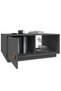 Coffee table, gray, 80x50x35.5 cm, solid pine wood - 5