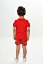 Boys' 2-Piece Set: Printed Crew Neck T-Shirt & Elastic Waist Shorts - 3