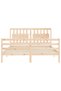 Bed frame with headboard, solid wood, king size 5FT - 7