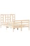4FT Bed Frame with Headboard, Small Double, Solid Wood - 2