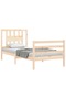 Bed frame with headboard 3FT, single, solid wood - 4
