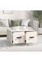 Coffee table, white, 60x53x35 cm, solid pine wood - 3