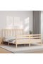 Bed frame with headboard, 160x200 cm, solid wood - 3