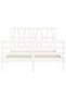 Bed frame with headboard, white, 120x200 cm, solid wood - 7