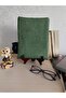 Pastel Patterned Tablet Case Green, Book Cover, Fabric Organizer Bag with Flap and Button - 4