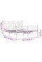 Bed frame with headboard, 160x200 cm, solid wood - 8