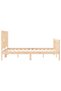 Bed frame with headboard, 120x200 cm, solid wood - 7