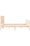 Bed frame with headboard, solid wood, king size 5FT - 6