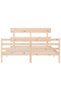 Bed frame with headboard, solid wood, king size 5FT - 6