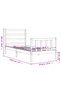 Bed frame with headboard, 90x190 cm, solid wood - 8