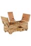 Coffee table, 80 x 40 x 35 cm, solid mango wood - 3