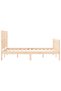 Bed frame with headboard, 120x200 cm, solid wood - 7