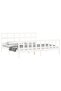 Bed frame with headboard 200x200 cm, white, solid wood - 4