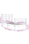 Bed frame with headboard, 100x200 cm, solid wood - 8