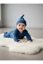 Baby Modal Fabric Romper with Booties and Hat - 8