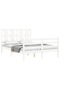 4FT Bed Frame with Headboard, Small Double, Solid Wood - 4