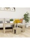 Stackable coffee tables, 3 pcs., sonoma oak, chipboard - 3