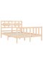 Bed frame with headboard, 120x200 cm, solid wood - 5