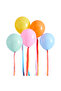 Premium Bright Latex 12" Balloons & Tassel Tails 5Ct
