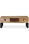 Coffee table with 3 drawers, solid mango wood, 90x50x35 cm - 3