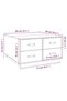 Coffee table, gray, 80x80x45 cm, solid pine wood - 8