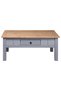 Coffee table, gray, 100x60x45 cm, solid pine wood, Panama range - 5