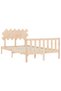 Bed frame with headboard, 120x200 cm, solid wood - 5