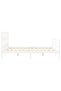 Bed frame with headboard, white, 160x200 cm, solid wood - 7