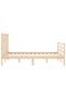 Bed frame with headboard, solid wood, double 4FT6 - 7