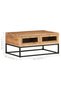 Coffee table, 90x60x40 cm, solid acacia wood - 7