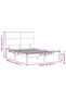Bed frame with headboard, white, 120x200 cm, solid wood - 8