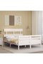 4FT Bed Frame with Headboard, Small Double, Solid Wood