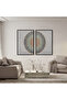 Double canvas art prints - black frame