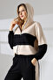 Hooded two-piece suit with elastic waist and zip cuffs - 3