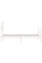 Bed frame with headboard, white, 90x200 cm, solid wood - 7
